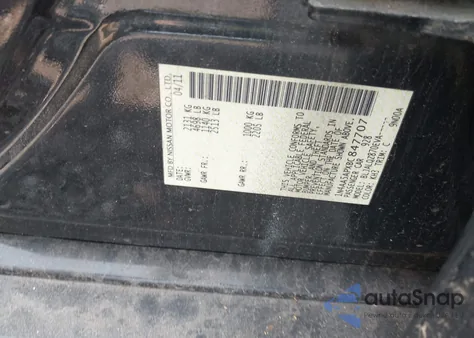 2011 Nissan Maxima 3.5 S из США, поврежденный, VIN 1N4AA5APXBC847707